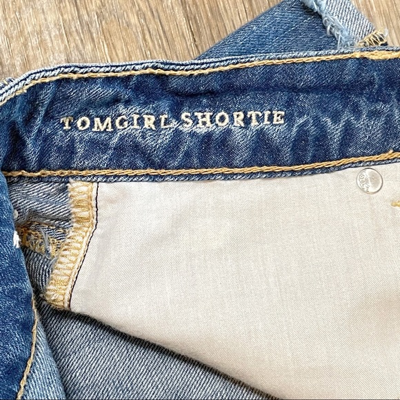 American Eagle Tomgirl Shortie Distressed Shorts - Picture 5 of 6
